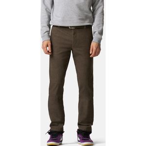 Meyer - Chino - Donkerbruin - Katoen Lyocell Elastaan
