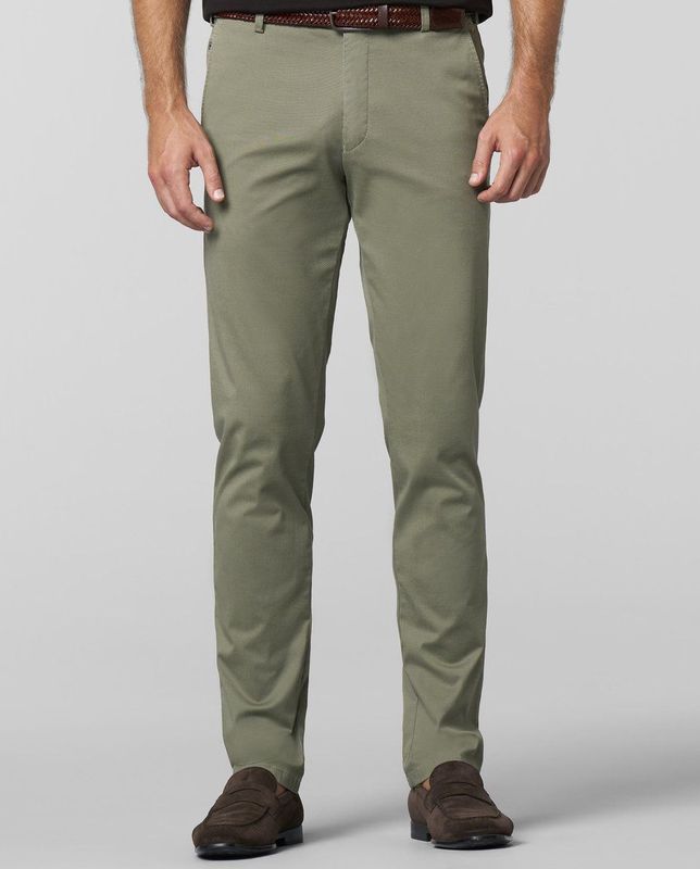 Meyer - Bonn - Pantalon - Donker Groen - Regular Fit