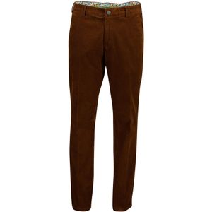 Meyer Pantalon bruin effen rib