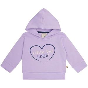 loud + proud Hoodie met printmotief, van biologisch katoen, GOTS-gecertificeerd, lila (lilac), 98/104 cm