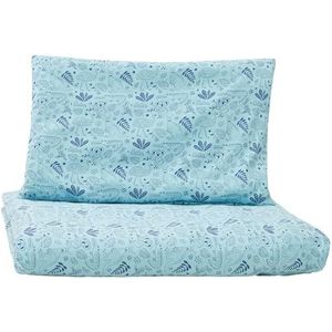 Parure de lit pour enfant en jersey de coton bio 100 x 135 cm, taie d'oreiller 40 x 60 cm, certifié GOTS