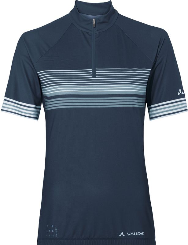 VAUDE - Dames Fietsshirt - Korte Mouwen - Zwart - Gerecycled Polyester