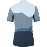 VAUDE - Dames Fullzip Wielershirt - Blauw - Ademend - Sneldrogend