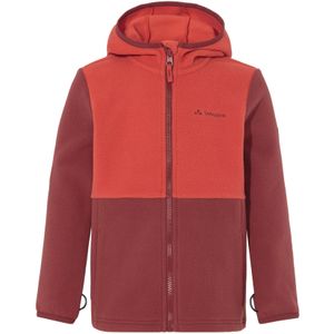 Vaude - Pulex II - Fleecejack - Rood - 134-140 cm - Met Capuchon