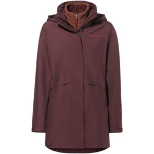 VAUDE - Idris IV - Outdoorjas - Bruin/Bordeaux - 3-in-1 Jas