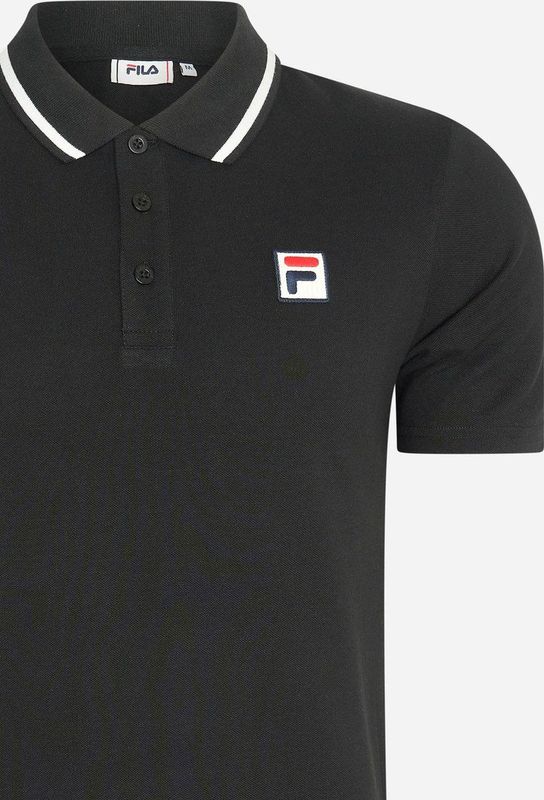 LEITMERITZ - T-shirt - Jersey - Zwart - Polokraag - Logoprint