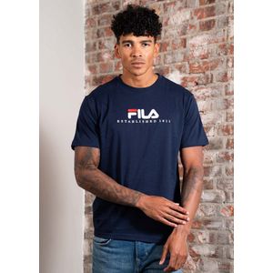 Fila - Brill T-shirt - Katoen - Wit - Geborduurd Logo