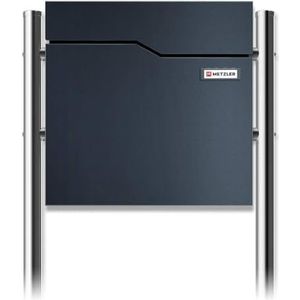Brievenbus antraciet met krantenvak (RAL 7016) MOCAVI box