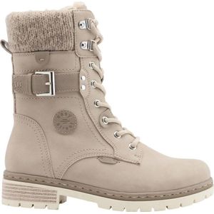 Easy Street - Veterboots - Beige - Imitatieleer - 4,4 cm Zoolhoogte