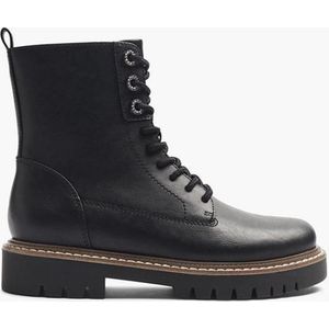 Graceland - Veterboots - Zwart - Imitatieleer - 3,4 cm profielzool