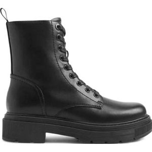 Graceland - Veterboots - Zwart - Imitatieleer - Chunky Zool 4,3 cm