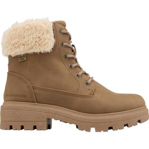 Tom Tailor - Veterboots - Bruin - Gevoerd met Imitatiebont