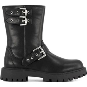 Graceland - Enkellaarsjes - Zwart - Imitatieleer - Fleece Voering