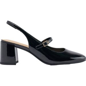Graceland - Slingback Pumps - Zwart - Lak - Blokhak