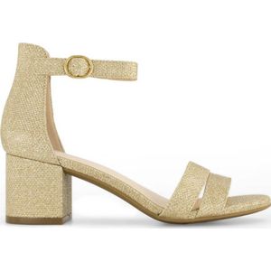 Graceland sandalettes met glitters goud