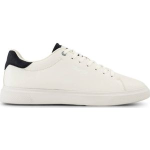 Wrangler, Witte Sneaker Memory Foam, Heren, White, Maat 42, Vanharen