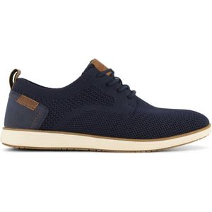 Wrangler, Blauwe Veterschoen Memory Foam, Heren, Blue, Maat 40, Vanharen