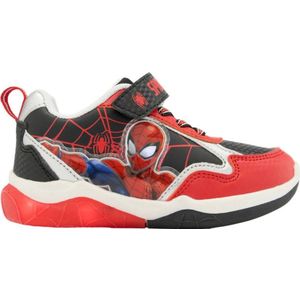 Spiderman - Sneakers - Rood/Zwart - Met Lichtjes
