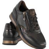 Easy Street - Comfort Leren Sneakers - Zwart/Brons