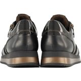 Easy Street - Comfort Leren Sneakers - Zwart/Brons