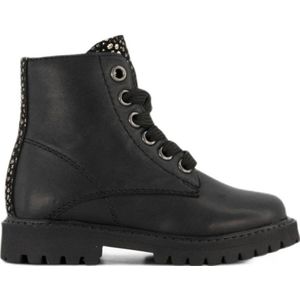 Graceland - Leren Veterboots - Zwart