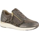 Medicus - Comfort - Leren Sneakers - Taupe/Panter