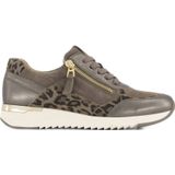Medicus - Comfort - Leren Sneakers - Taupe/Panter