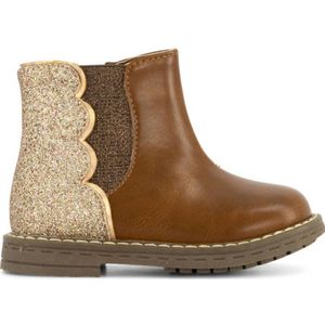 Graceland - Enkelboots - Bruin/Goud - Imitatieleer - Met Ritssluiting