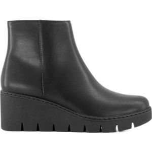 Graceland - Enkellaarsjes - Zwart - Imitatieleer - Sleehak