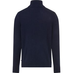 Brax - Vest - Donkerblauw - Wolmix - Effen