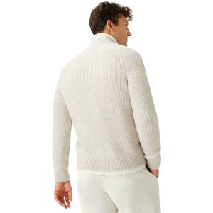 Brax - Joris - Gebreid Vest - Beige - Luxe Mix van Viscose, Polyamide, Wol en Kasjmier