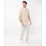 BRAX Cadiz Herenbroek, ultralichte minimalistische print, 57 zand, 34W / 30L