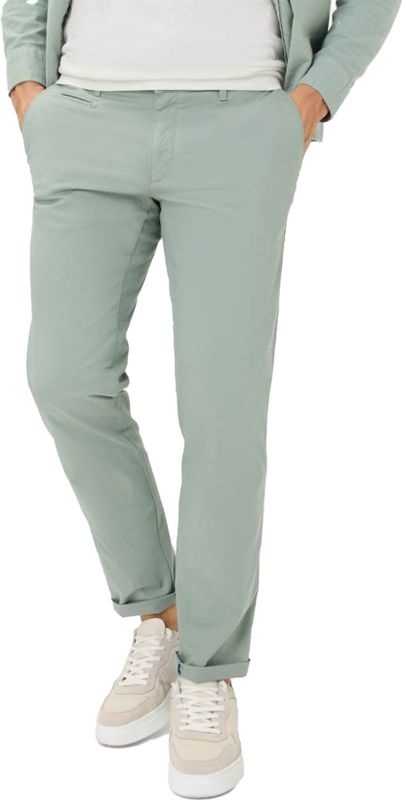 BRAX Herenstijl Fabio in Hi-Flex Structure Chino broek, 37 avocado, 36W / 30L
