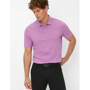 BRAX Heren Style Pete Hi-Flex Pique Pima Cotton Poloshirt, 83 Lilac, M
