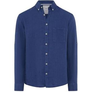 Brax - Overhemd - Katoen - Blauw