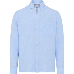 Brax - Overhemd - Blauw - Linnen
