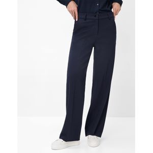 Brax Style.Maine Finest Jersey broek voor dames, 22 Navy, 26W / 32L