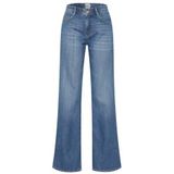 Stretchbroeken - Effen - Denim - Heavy Washed - High Waist