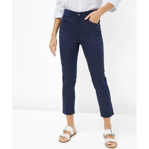 Style Mary S verkorte broek met vijf zakken in ultralichte katoenkwaliteit, 22 Navy, 31W / 32L