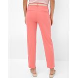 BRAX - Maron - Bandplooibroek - Koraal - Katoen, Slimfit, Mid Waist, 7/8 Lengte