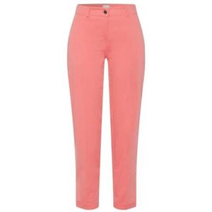 BRAX - Maron - Bandplooibroek - Koraal - Katoen, Slimfit, Mid Waist, 7/8 Lengte