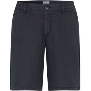 Brax - Korte Broek - Donkerblauw - 100% Linnen