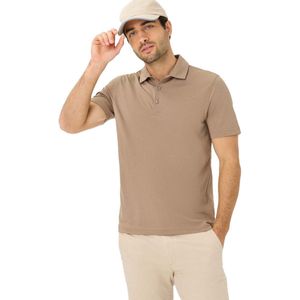 Brax - Poloshirt - Bruin - Katoen - Korte Mouw