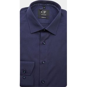 Commander Business Hemd Lange Mouw Blauw Cityhemd Modern Fit