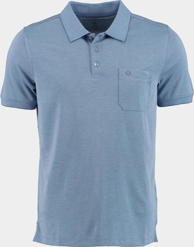 Bos - 214008156/628 - Polo - Blauw - 57% Katoen, 43% Polyester
