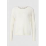 Gebreide Trui - Pearl White - 52% Polyester, 30% Polyamide, 15% Alpaca