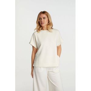Sweater - Pearl White - Zachte Geborstelde Kwaliteit