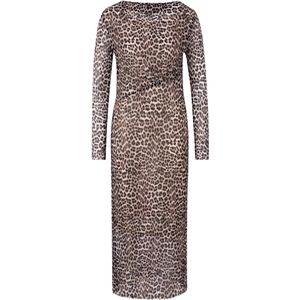 Rich & Royal - Midijurk - Zwart - Materiaalmix met Stretch - Recht Model