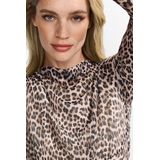 Rich & Royal - Midijurk - Zwart - Materiaalmix met Stretch - Recht Model