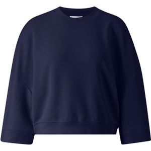 Sweatshirt - Midnight Blue - Korte Mouwen - Ronde Hals - Modieus